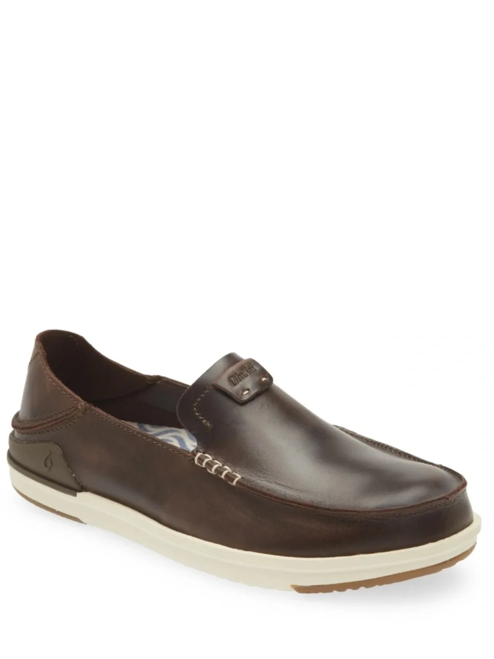 OluKai Kakaha Men’s Slip-On Leather Loafer